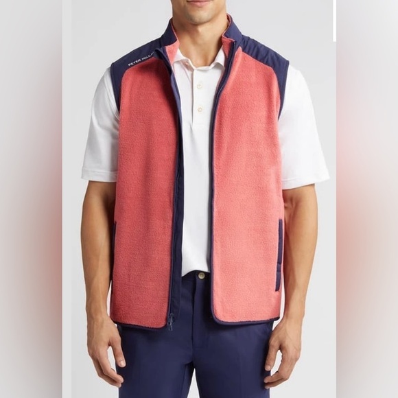 Peter Millar Fade Zip Up Fleece Vest Size L NWT - Picture 11 of 11